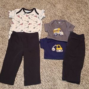5 piece infant boy 3-6 mo bundle